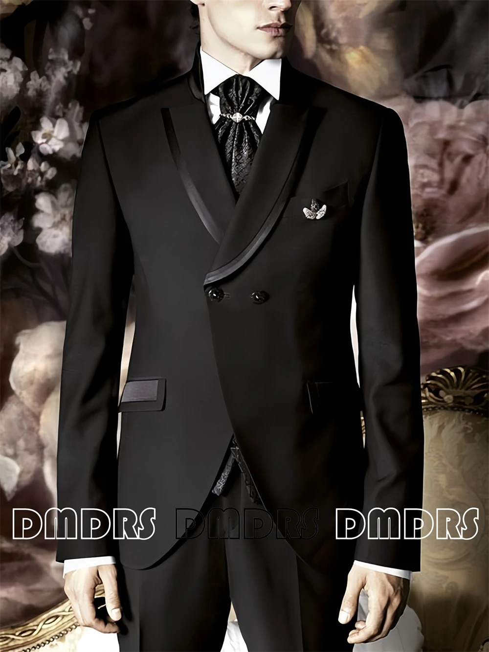 

Classic Double Breasted Suit Jacket Pants Set for Men from XXS-7XLL Made-to-Order Tuxedo Set Wedding Groomsman Suits