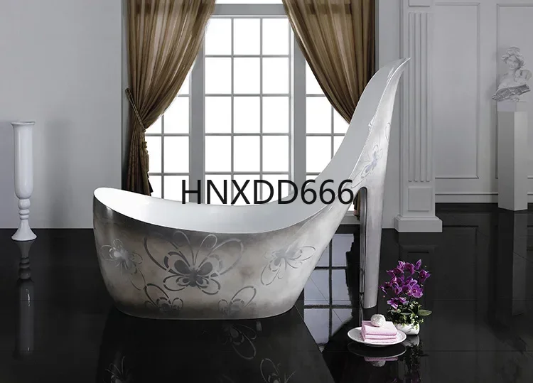 

Unique pure acrylic bathtub luxury villa 2 meters 1.7 meters creative home independent double bath