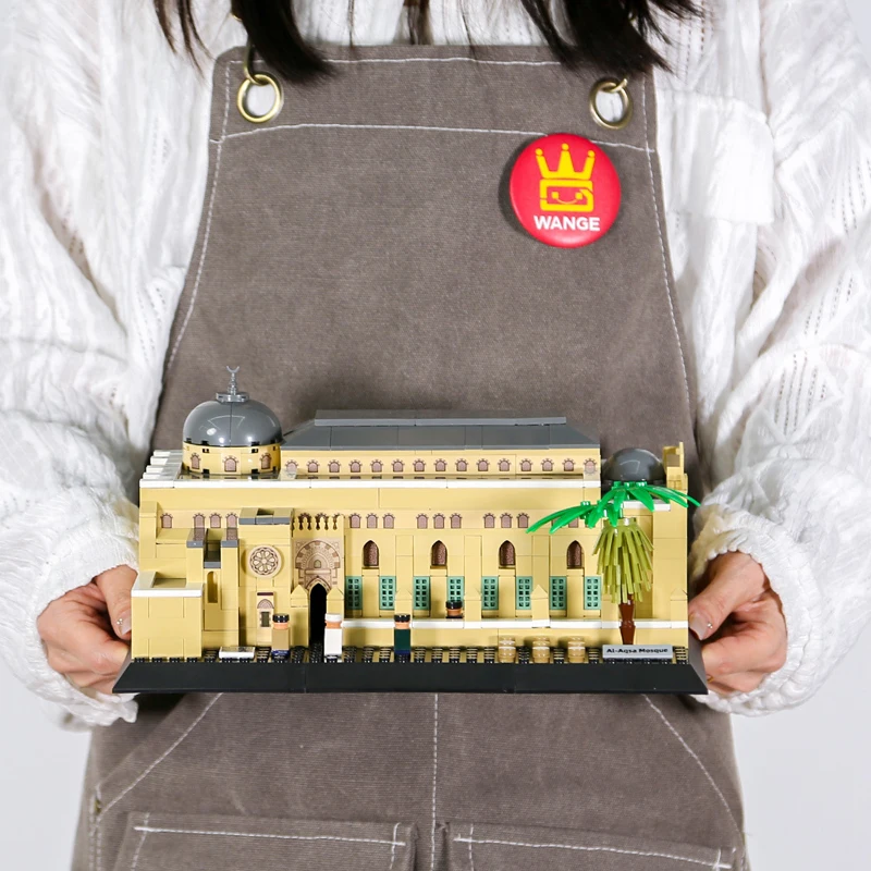 

Architecture Building Block Set Al-Aqsa Mosque Bricks Model Historical Jerusalem Ornament Toys Gifts For Kids Adults Collection