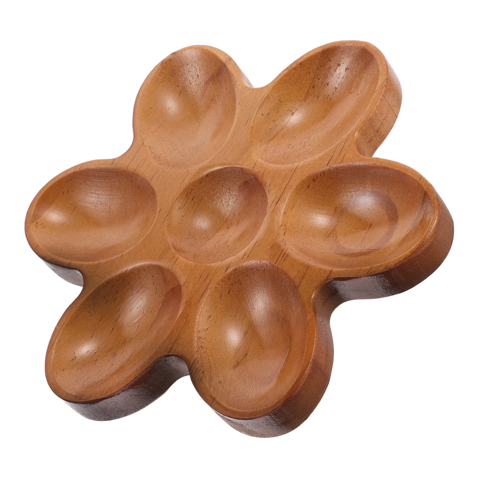 

7 Grid Rustic Wooden Egg Tray Creative Egg Holder Countertop Organizer Box for Fresh Eggs Rustic Eggs Holder Serving Tray Wood