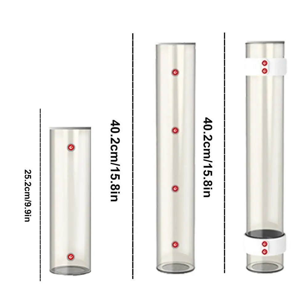 Magnetische Federbälle Lagerung Rohr Transparent Barrel Badminton Zylinder Schulter Gurt Langlebig Badminton Bälle Halter
