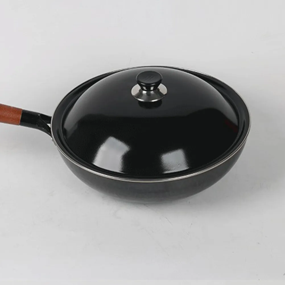

Enamel Pot Lid Universal Round Cooking Lid with Heat-Resistant Handle for Pots Pans Saucepans Frying Pans Cheese Melting Dome
