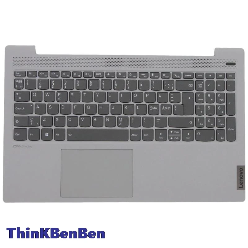 NDC Nordic Platinum Grey Keyboard Upper Case Palmrest Shell Cover For Lenovo Ideapad 5 15 ITL05 IIL05 ALC05 ARE05 5CB0X56099