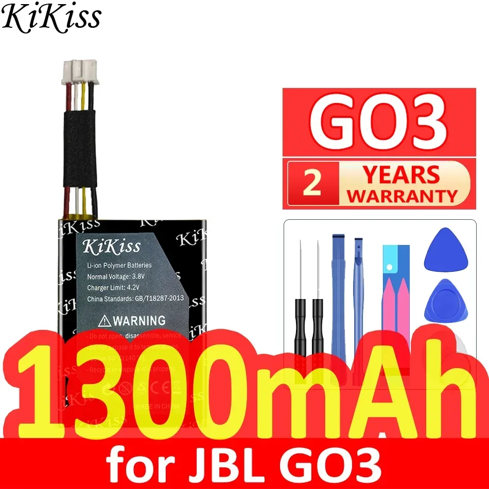 

For JBL GO3 GO 3 Speaker 1300mAh GO3 High Capacity Portable Bluetooth Speaker Battery