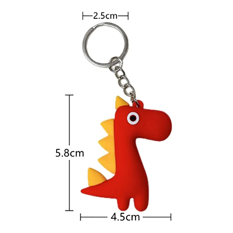 Portachiavi bambola dinosauro cartone animato ciondolo borsa creativa portachiavi ciondolo borsa regalo piccola 1 pz