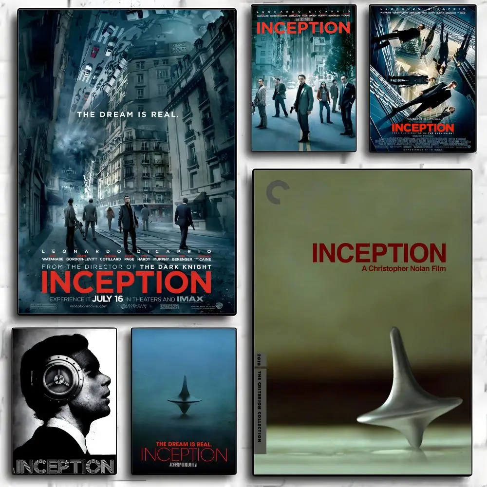 Affiche de film classique I-Inception, autocollants décoratifs d'art mural, impression photo murale pour la décoration de la maison, du salon et du couloir