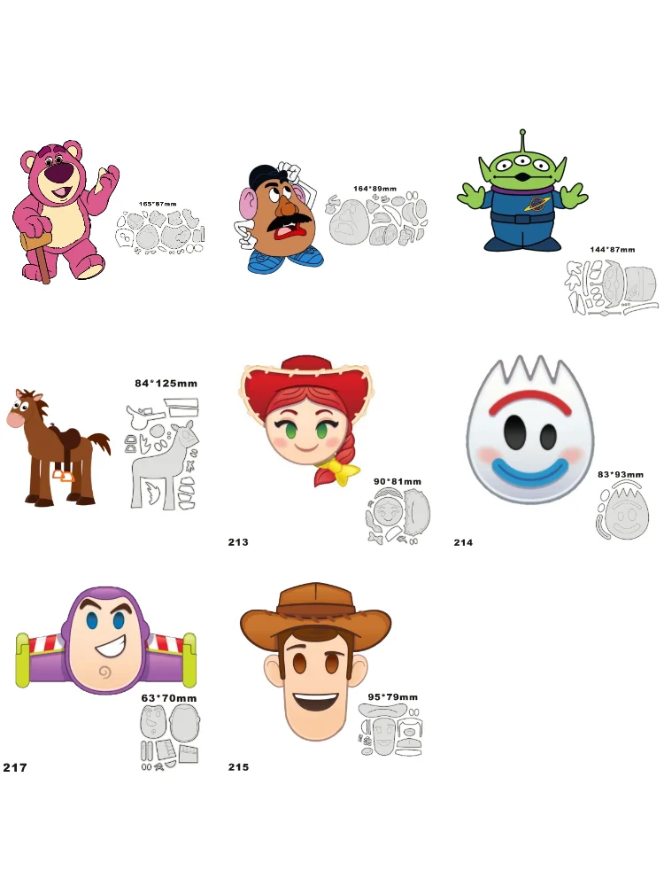 Disney Toy Story Metal Cutting Dies Stencils for DIY Scrapbooking Album Stamp Paper Card Embossing 2023 New Die Cut