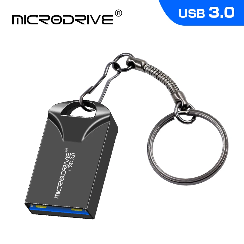 Super mini 32GB 64GB 128GB 256GB pendrive metal USB flash drive pen drive USB 3.0 waterproof silver u disk memoria cel usb stick