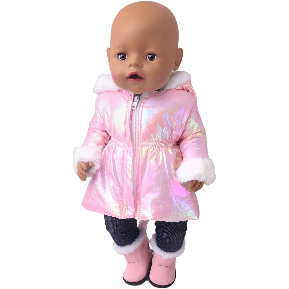 43 cm vestiti per bambole piumini cappotto caldo per ragazza americana accessori per bambole moda New Baby Born piumini vestito bambola da 18 pollici