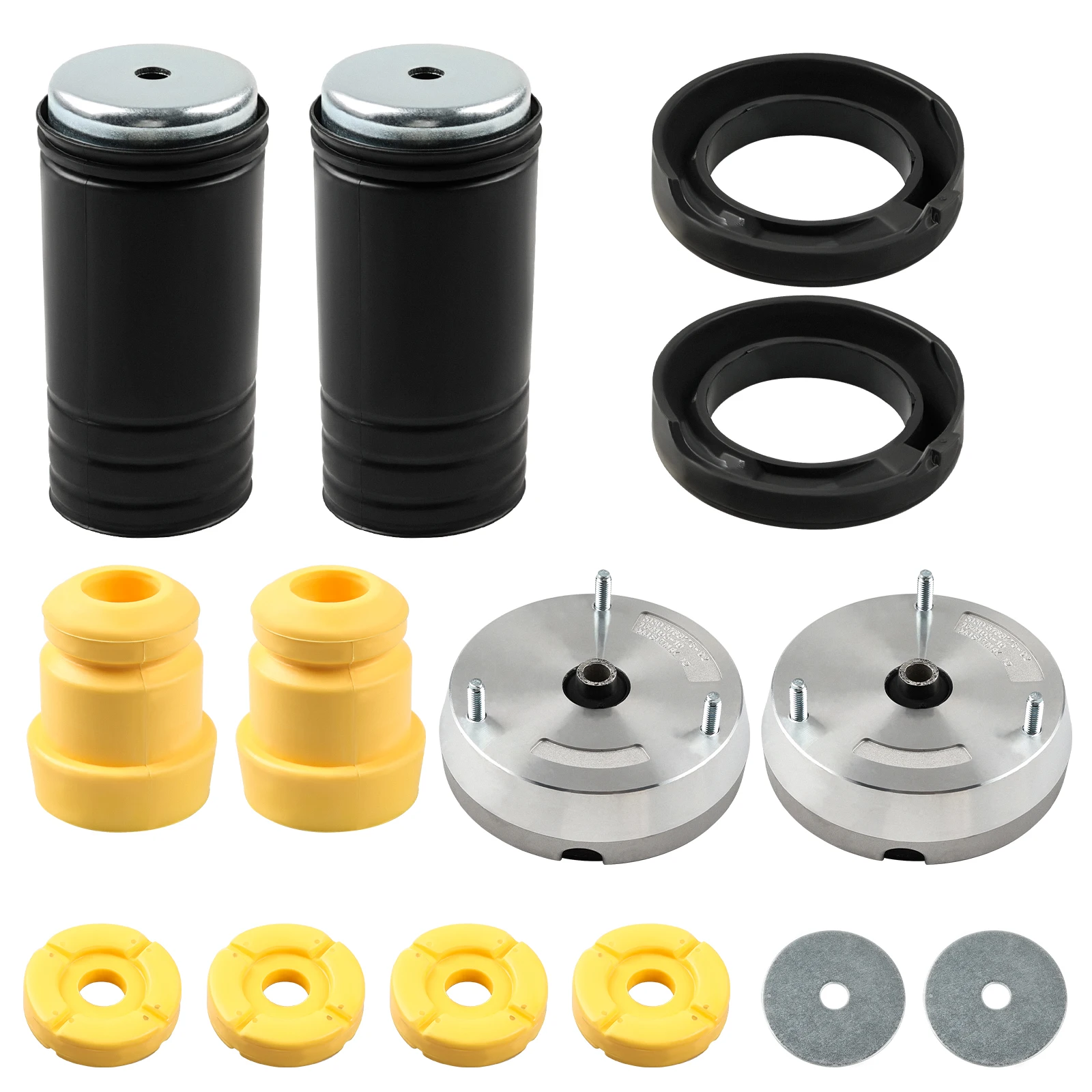 Front Upper Lower Shock Absorber Mount and Bump Stops Kit For BMW X5 X6 2007-2009 OEN 31336788776 31336774738 31336776391