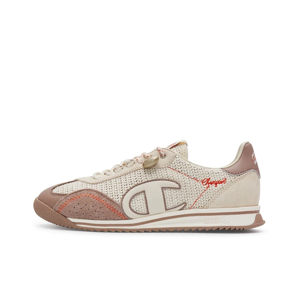 Chaussures de course Champion à tige basse pour femme en lin marron U5BFCRW06S2