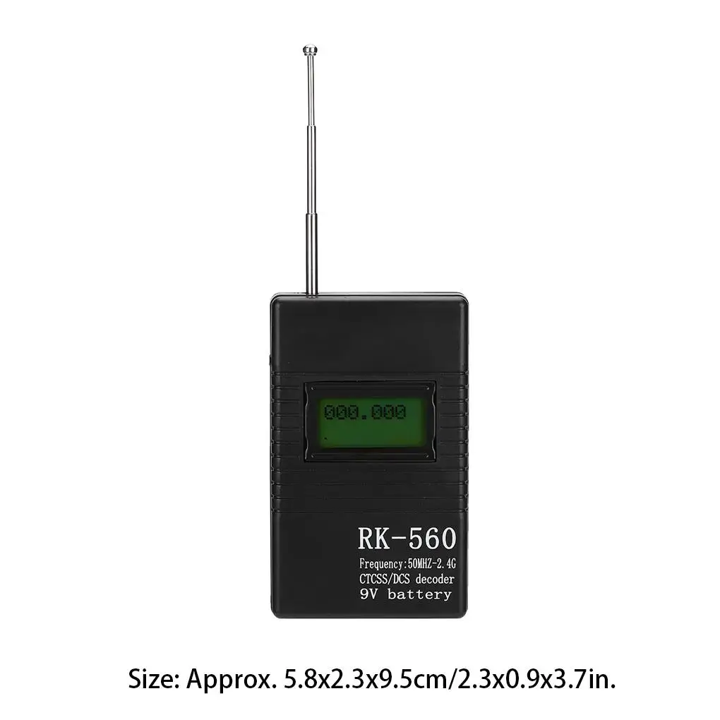 Imagem -06 - Medidor de Rádio Portátil Portátil de Teste Talkie Contador de Frequência Decodificador Ctcs e Dcs para Rk560 Walkie Talkie de Rádio Bidirecional 50mhz2.4ghz