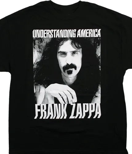 تي شيرت Frank Zappa فهم أمريكا من القطن الأسود للرجال والنساء نفس ملابس الشارع الشهير من القطن الخالص