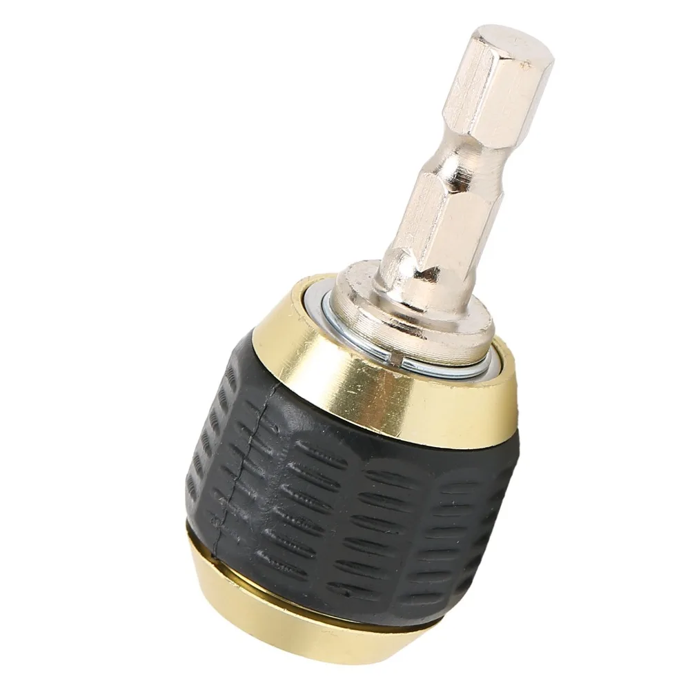 1pcs /3pcs 1/4 Inch Hex Shank Quick Release Drill Chuck Stainless Steel 50mm Length Screwdriver Adapter Accessory