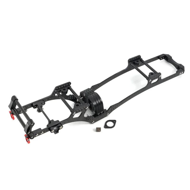 

Carbon Fiber Chassis Kit Frame Rail Skid Plate Gearbox Bumper Set for Axial SCX10 1/10 RC Crawler Car DIY Upgrade Parts