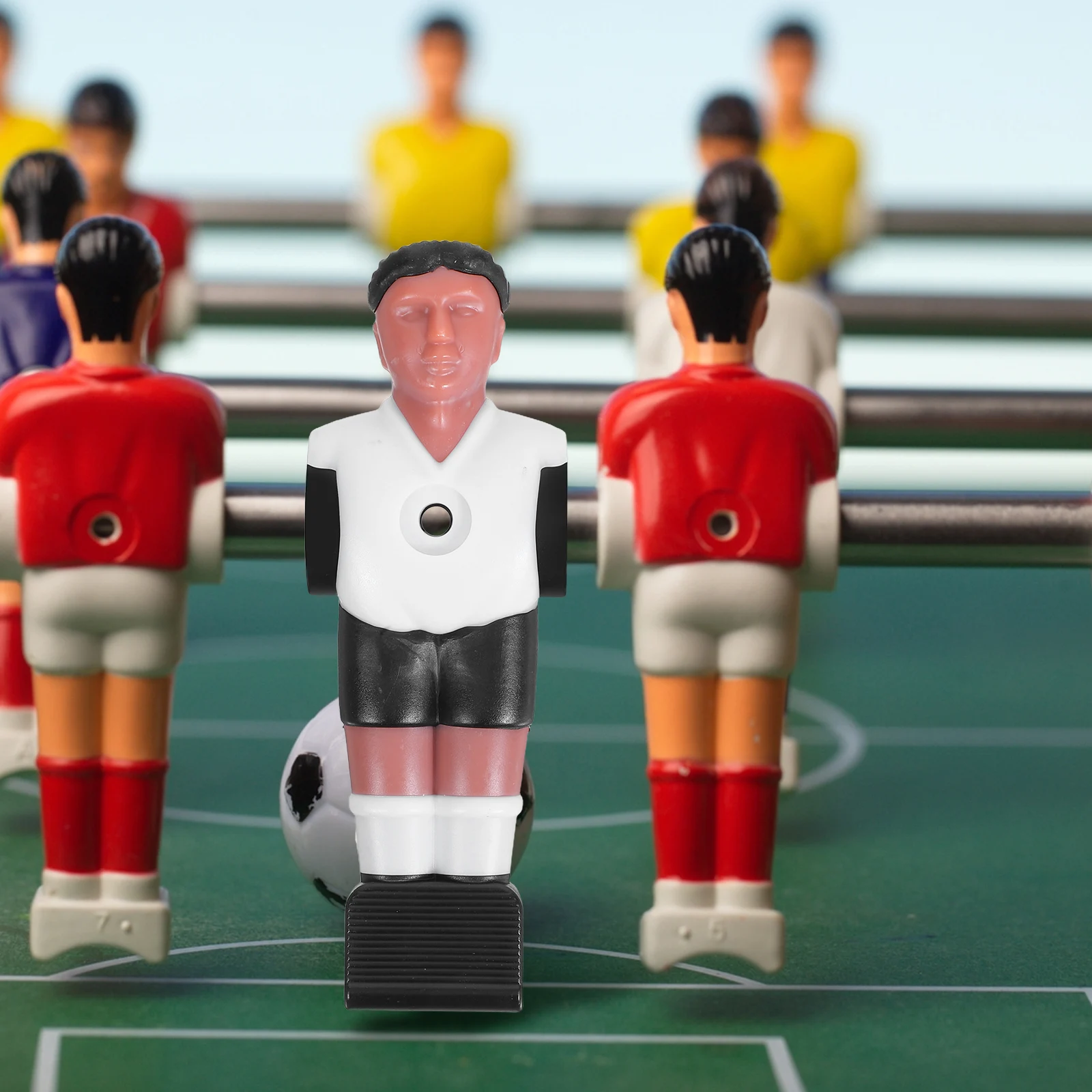 

12Pcs Soccer Athlete Foosball Table Football Player Simulation Sturdy ABS Replacement Parts for Tournament Game Play