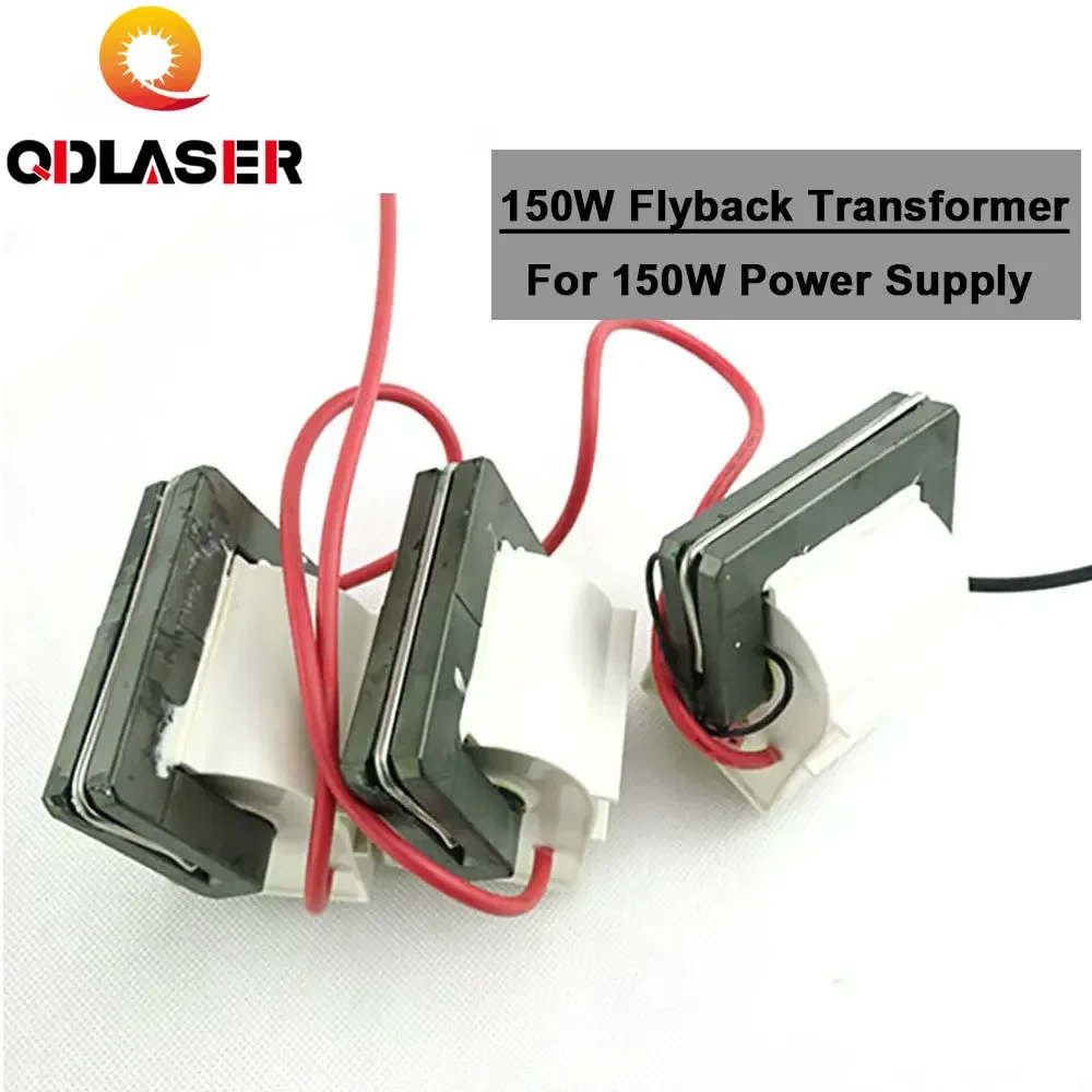 

QDLASER 3pcs/lot High Voltage Flyback Transformer 150W Laser Power Supply For Co2 Laser Engraving Cutting Machine