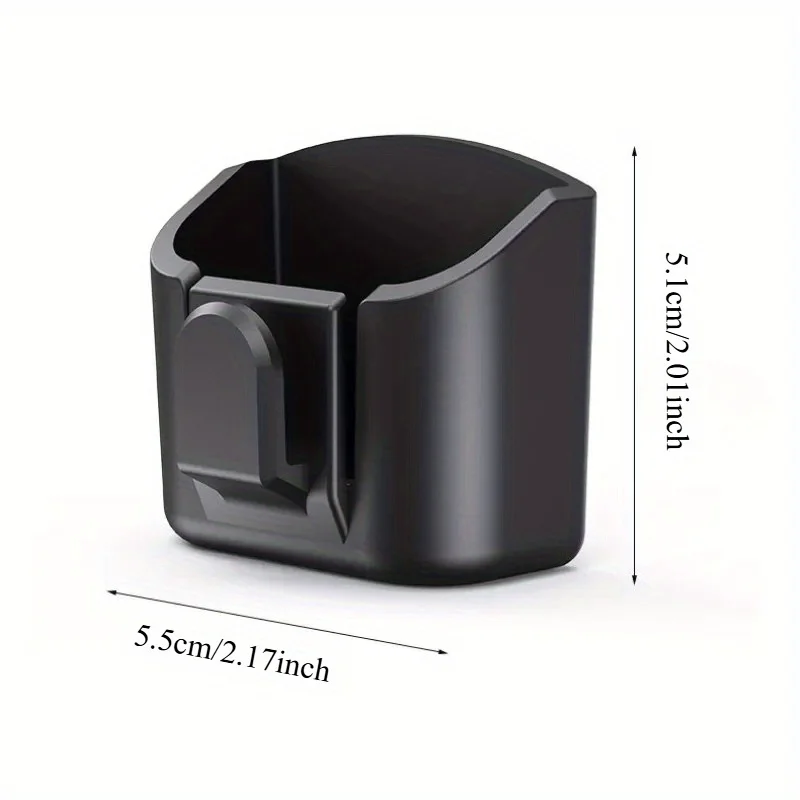 مشبك حامل مفتاح السيارة، صندوق تخزين داخلي للسيارة، منظم لوحة القيادة، حامل لاصق لرف مفاتيح البطاقة، مناسب عالميًا #2