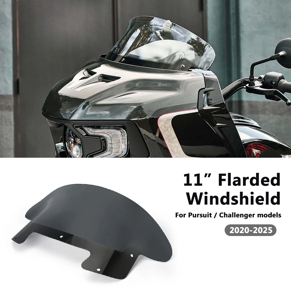 

Fit For Indian Challenger Indian Pursuit 2020-2025 11" Motorcycle Part Windshield Front Wind Deflector Spoiler Air Fairing Cover