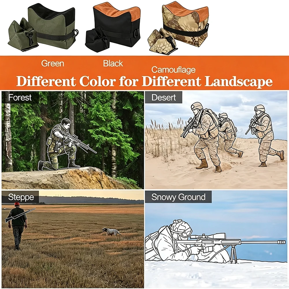 Outdoor Shooting Stand Bag Hunting Rifle Support Sandbag Gun Rest Target Sports Rifle Bench Unfilled Tactical Target Stand Bench image 6