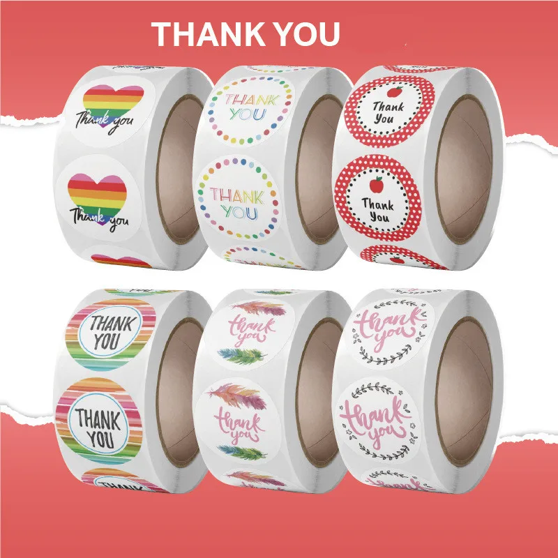 24 Styles Colorful Thanks Theme Spanish Gracias Thank You Sticker 1\