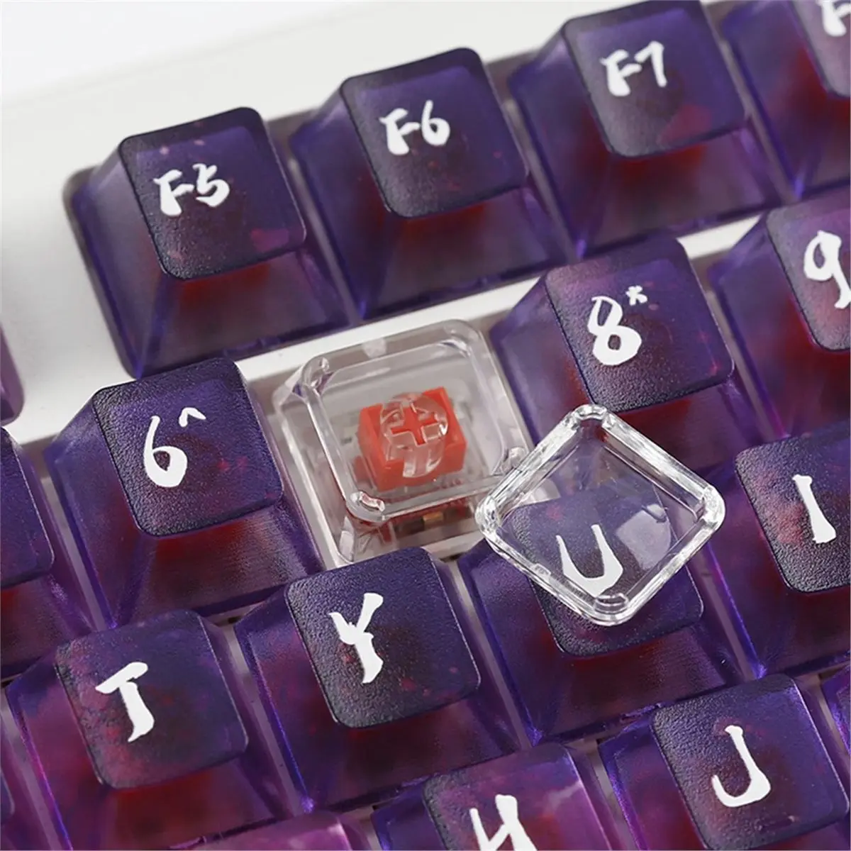 

120 шт. прозрачные колпачки для клавиш XDA для механических клавиатур MX, пустые колпачки для ПК