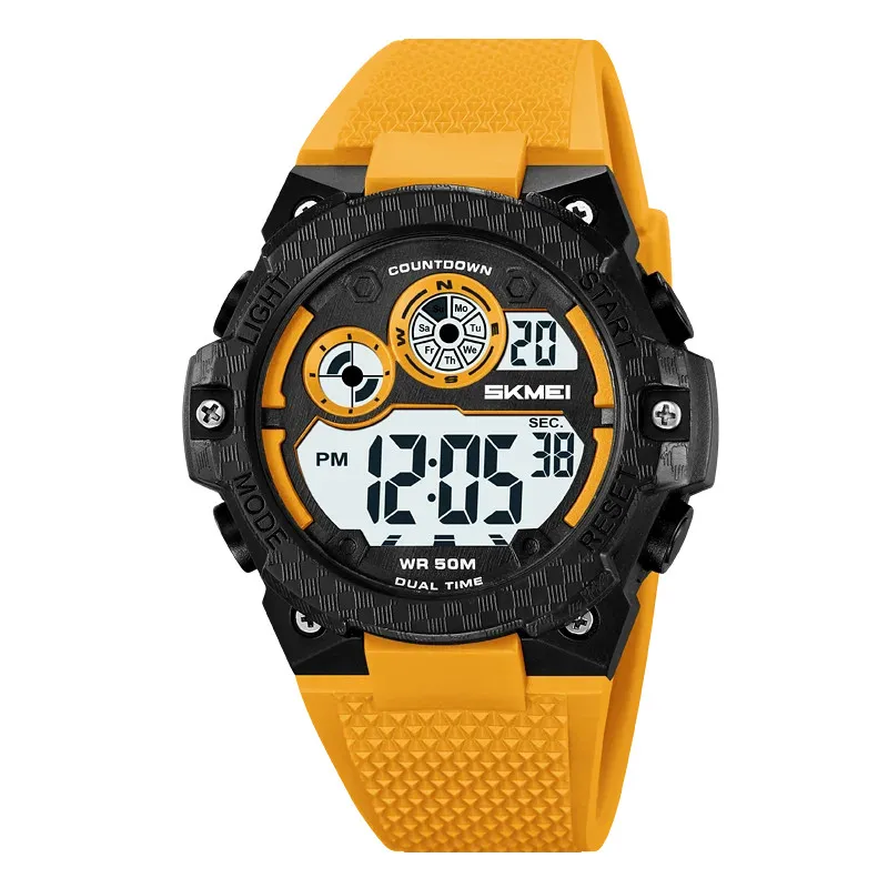 ساعة يد عصرية مقاومة للماء ساعة رقمية SKMEI 2337 ساعة توقيت للرجال رياضية مستديرة #2