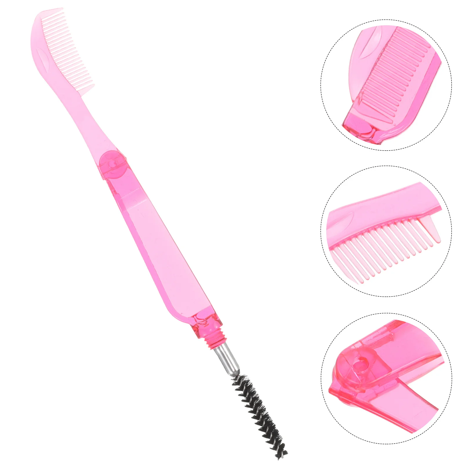 2in1 Dualhead Falten Wimpern Kamm Rot Wimpern Pinsel Mascara Stirn Pflege Make-Up-Tool Make-Up Pinsel Applikator