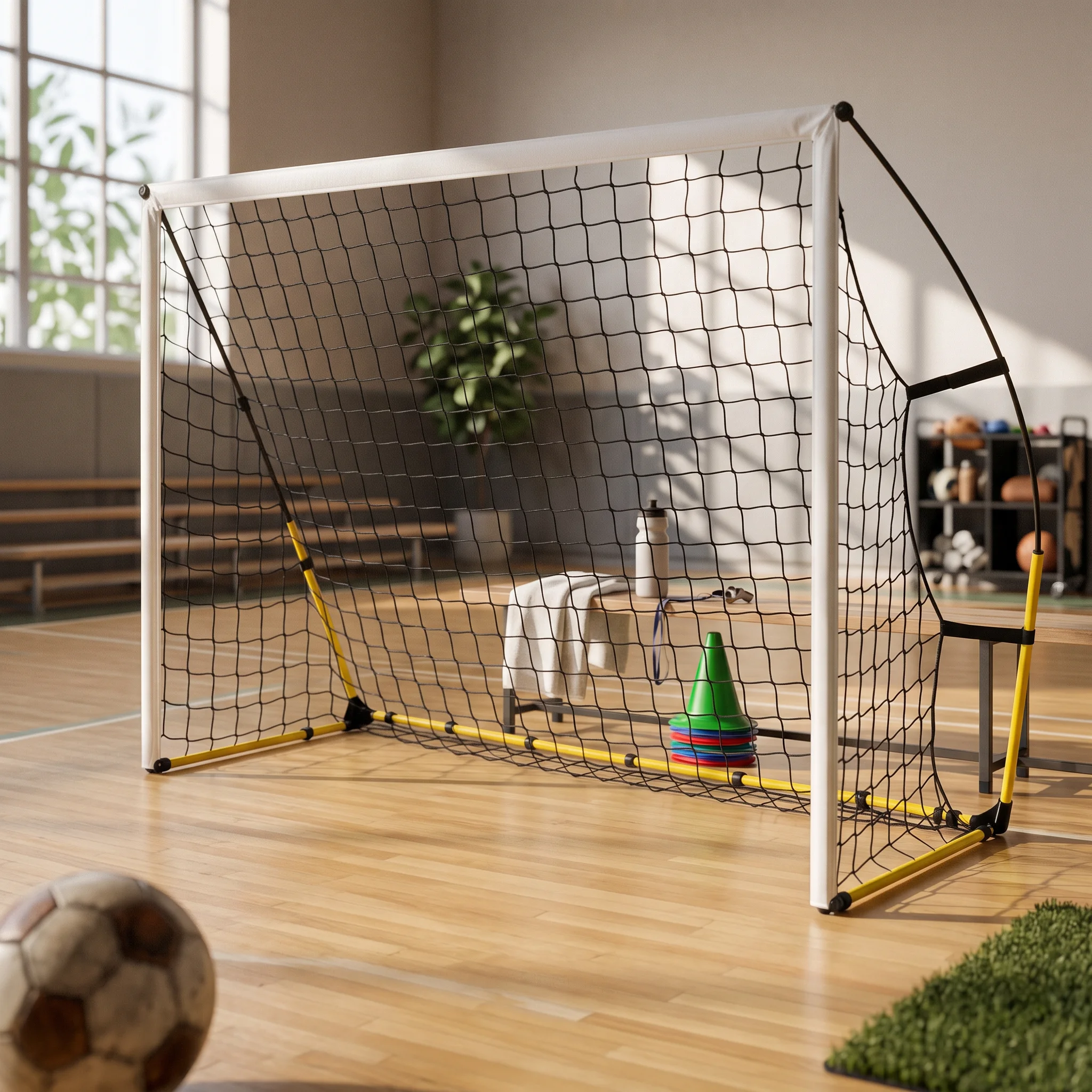 Soccer Goal with Net Quick-Assembly Portable Soccer Goal Sporting Goods Removable Sturdy for Young Players, Outdoor Practice