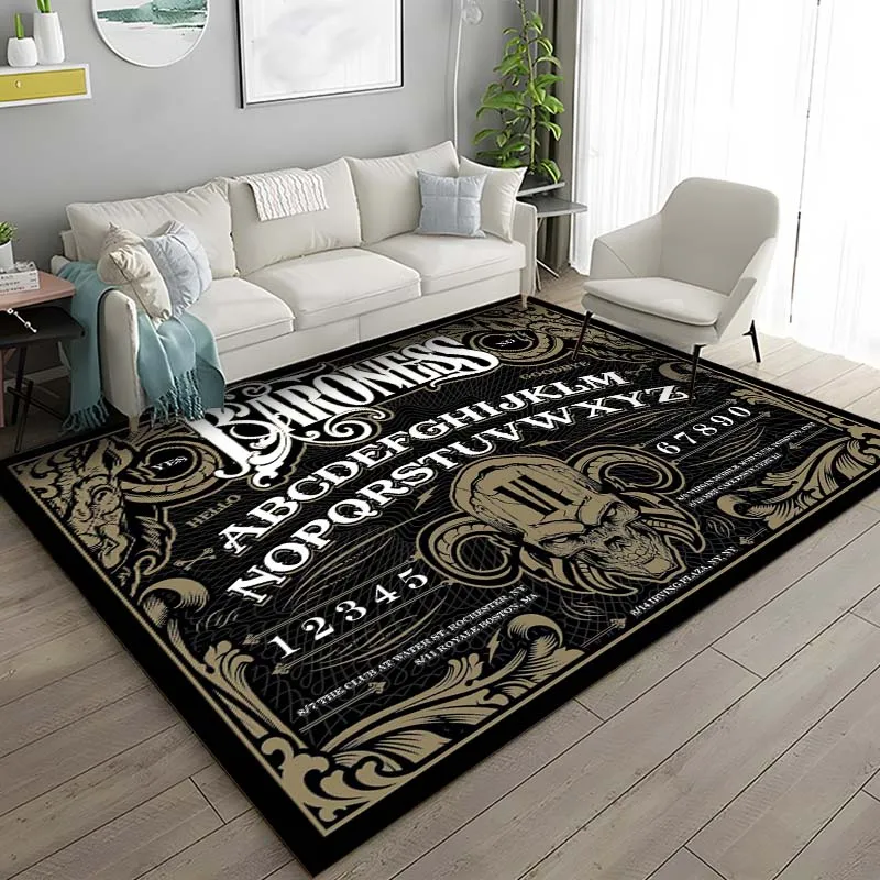 Ouija-Tapis gothique de sorcellerie Tarot pour salon, tapis de jeu, tapis de sol doux, tapis de dessin animé, polymères HOlea, tapis de yoga, décoration d'intérieur