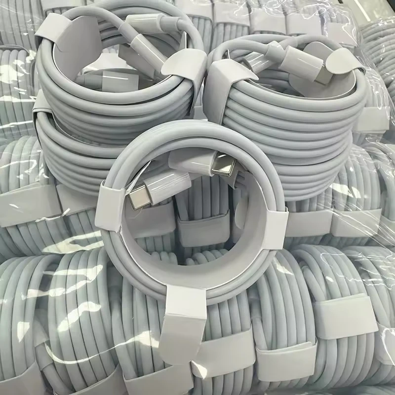 100Pcs 1M 2M PD 100W Fast Charging USB C to USB C Type C Cable Fast Charge Cables For Huawei Samsung S23 S24 S25 Phone 15 16 Pro