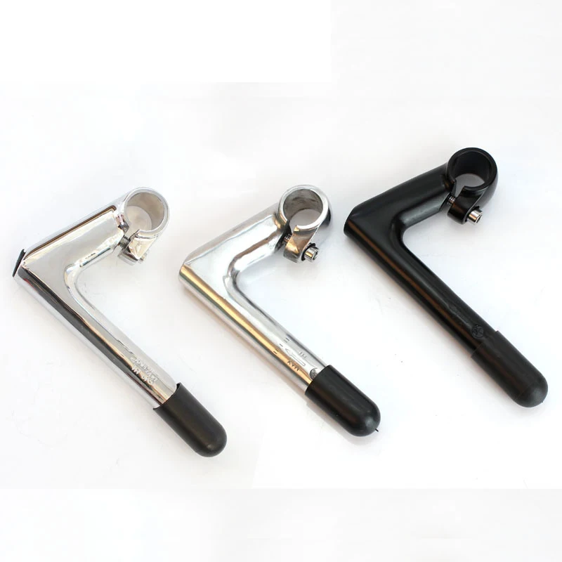 

Vintage Quill Stem 80mm 25.4x22.2mm -17 Degree Gooseneck Bike Stem for Fixed Gear Road Bike Classic Bicycle