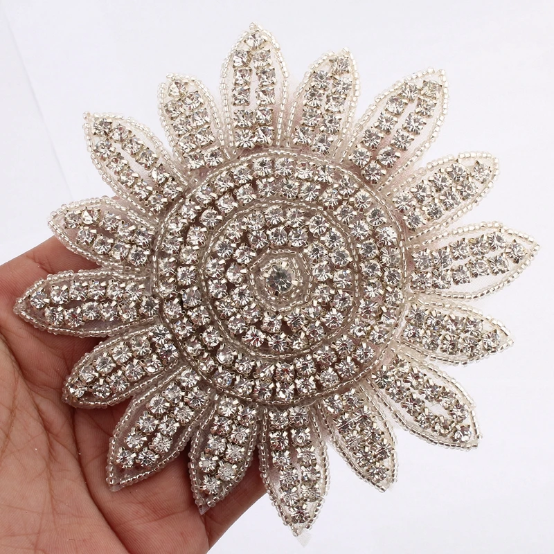 1PC Patch Rhinestone Hot fix Applique Strass Sewing Appliques For Shoes Rhinestone Iron On Patch Motif Applique DIY Crystals