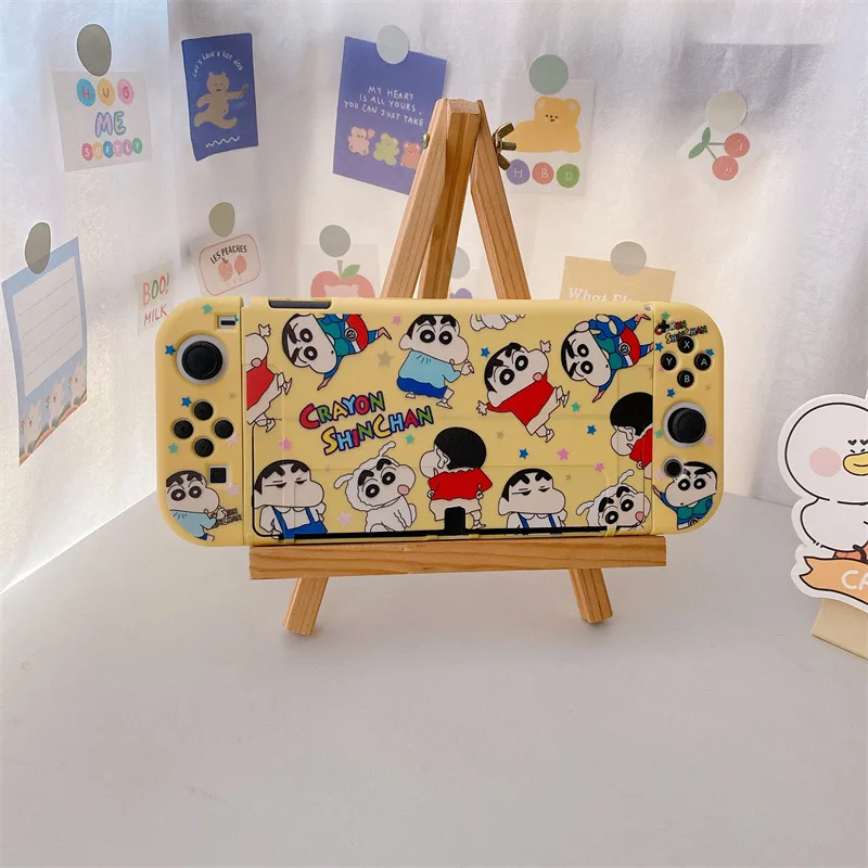 クレヨンしんちゃん漫画スイッチケースニンテンドースイッチ Ns OLED アニメ保護ソフトカバー Joy-Con コントローラアクセサリーギフト