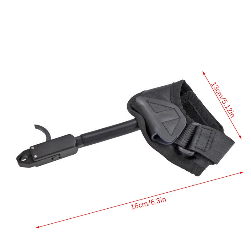 1Pc Archery Caliper Release Aid Black Color Compound Bow Strap Pro Arrow Trigger Wristband Archery Bow