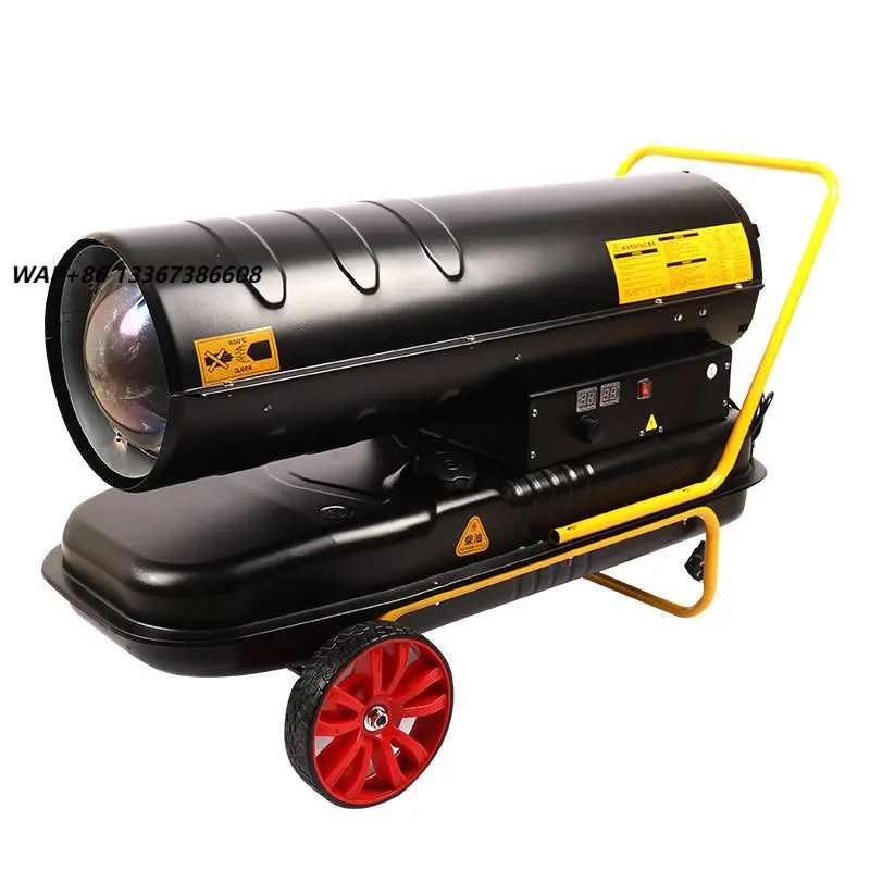 XMY Mobile Automatic Fuel Blower Heater, 30-100KW Adjustable Oil Fired Space Heater for Livestock Farm & Greenhouse`