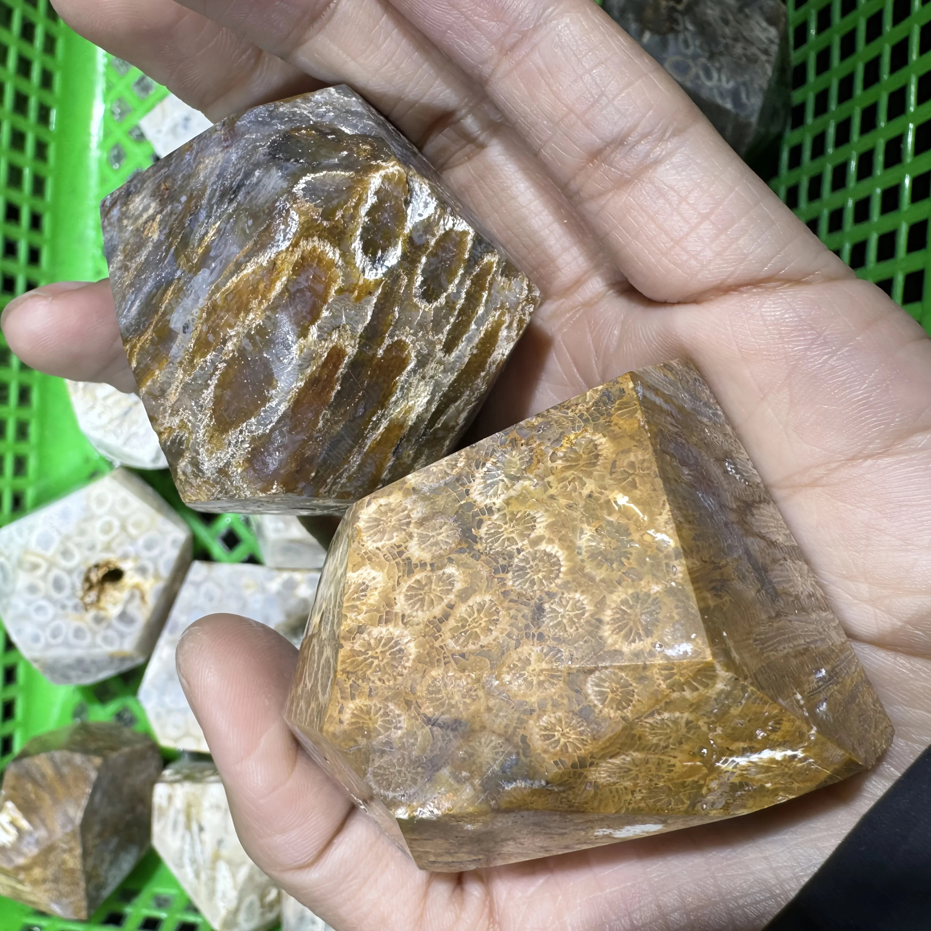One high-quality coral jade piece | Free-form,unique pattern,irregular shape,perfect for jewelry and home décor,healing crystals