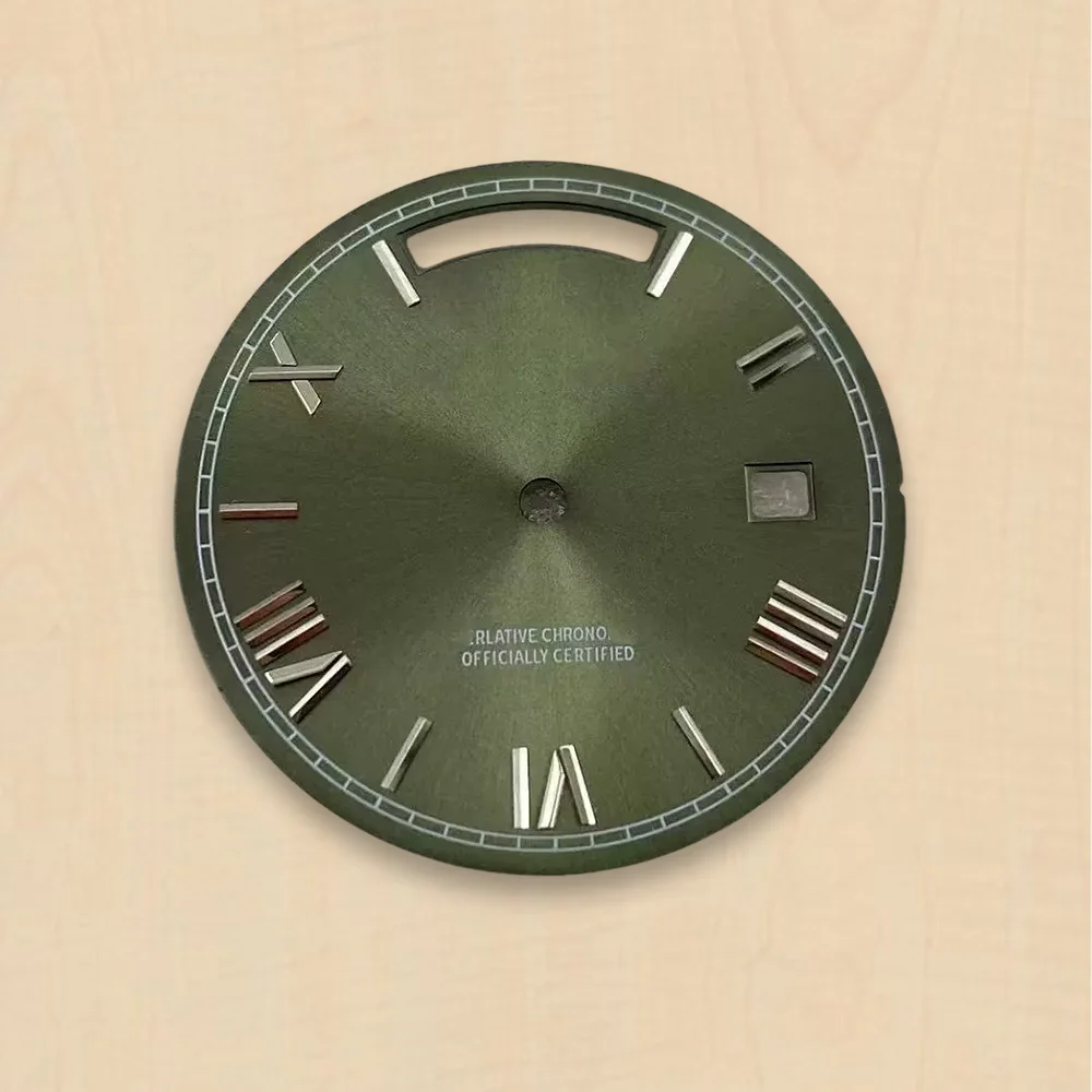 Day And Date Roman numerals Dial 31mm S Dial Fit 8285 Movement Sunray Dial 31MM 8285 Watch Modification Accessories image 6