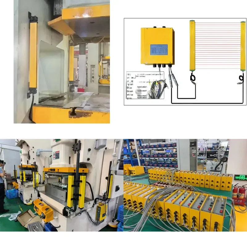 Machine Safety Light Curtain Sensor Core Motor Components for Automation Equipment Punch Protection Device