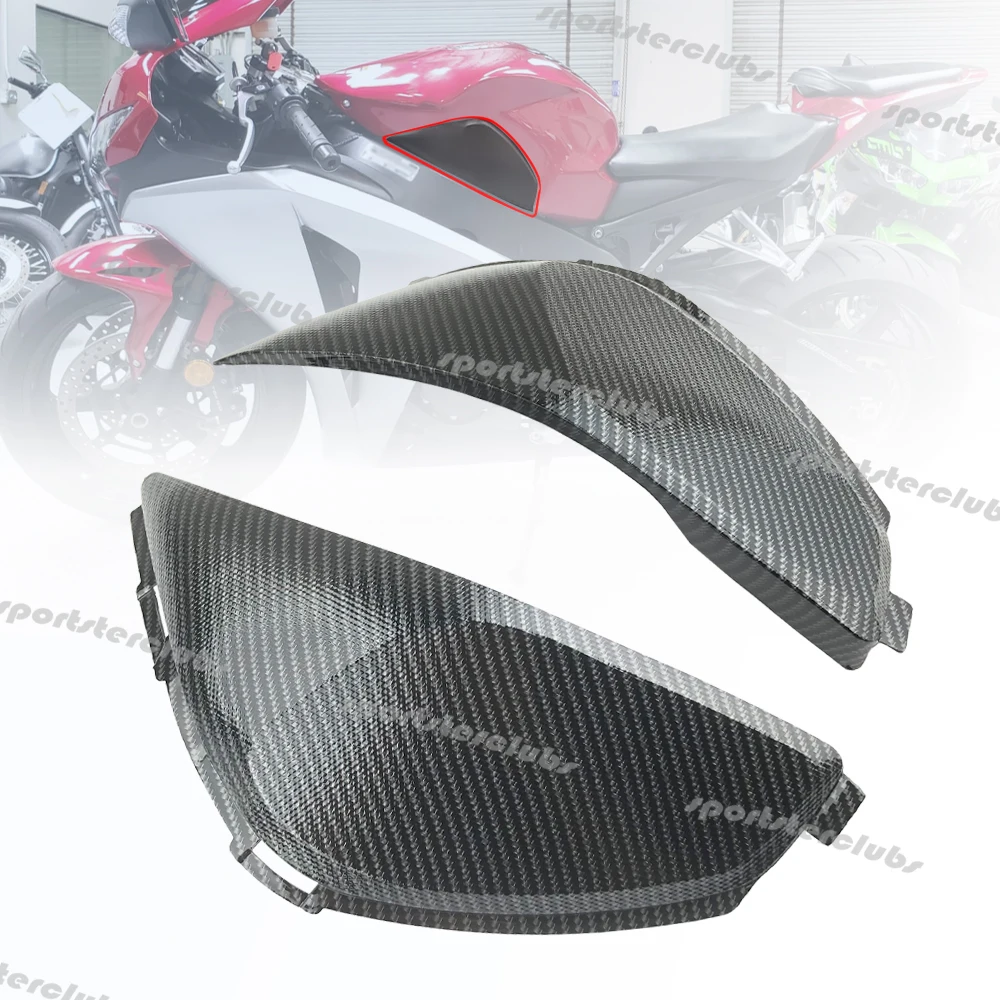 Carbon Fiber Look Gas Fuel Tank Side Trim Cover Panels Fairing Cowl For Honda CBR1000RR CBR 1000 RR 1000RR 2008 2009 2010 2011