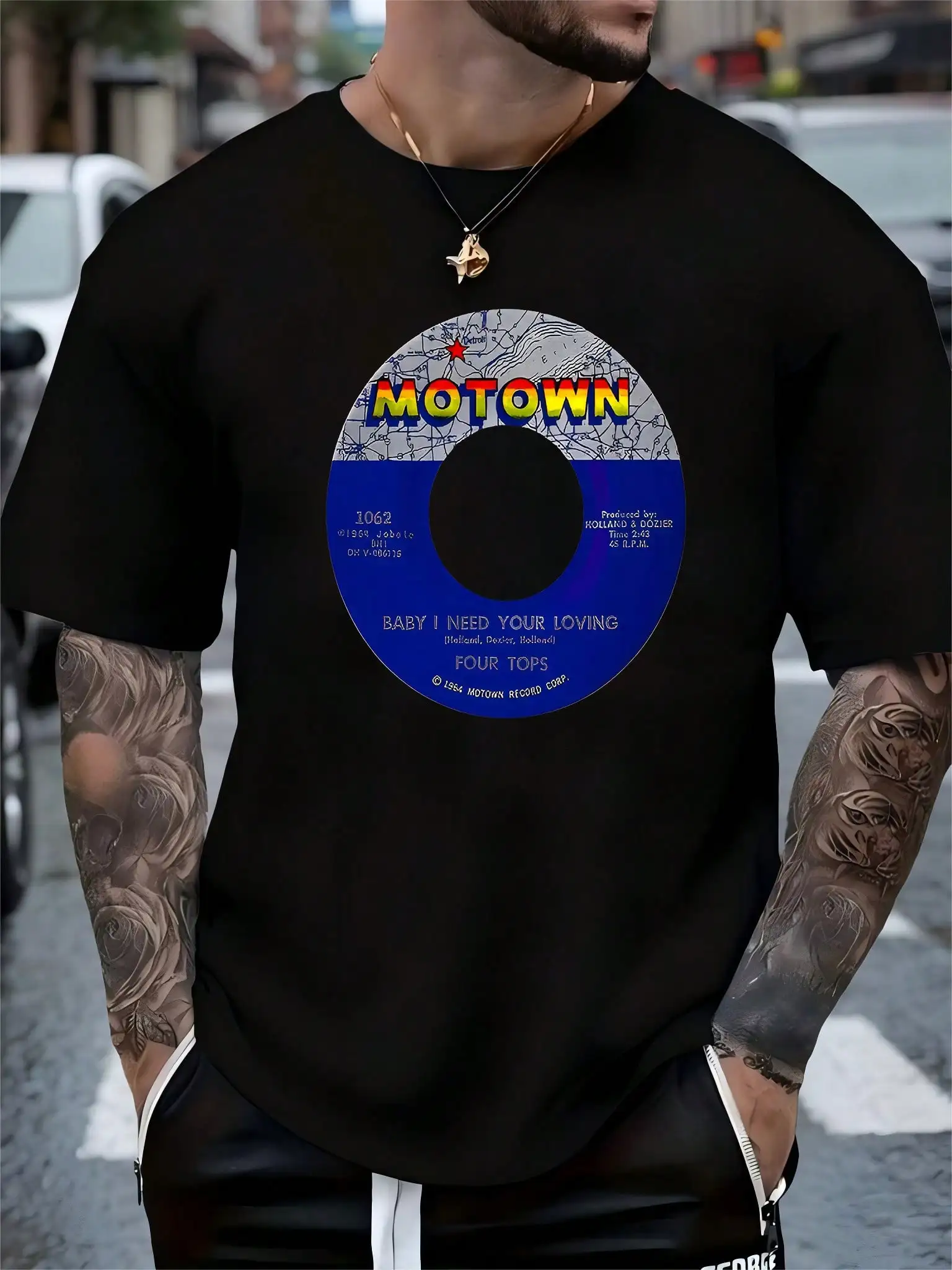 Men'S Casual Cotton-Shirt,Round Neck Street Fashion Outfits ,Best Choice Gifts For Men, Valentine's Day, Black Shirt Men Shirts Graphic Tee