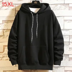 New plus size hooded sweater men's spring autumn models loose casual clothes handsome hoodies for men 15XL 10XL 200KG