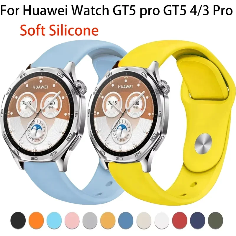 18mm 20mm 22mm Silikonarmband für Huawei Watch 46mm 42mm 41mm Armbandbänder für Huawei Watch GT4/GT5 Pro GT5 4 3 2 Zubehör