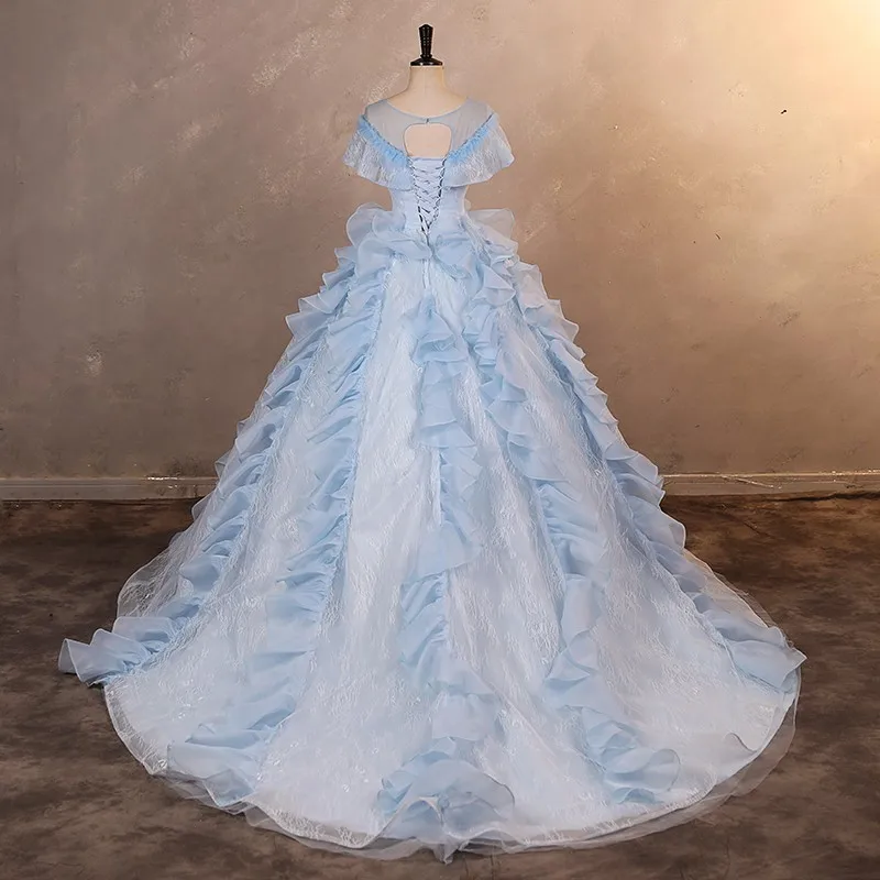 2024 New Quinceanera Dresses Vestidos Luxury Lace Party Dress Classic Prom Gowns Real Photo Plus Size For Girls Birthday Dress