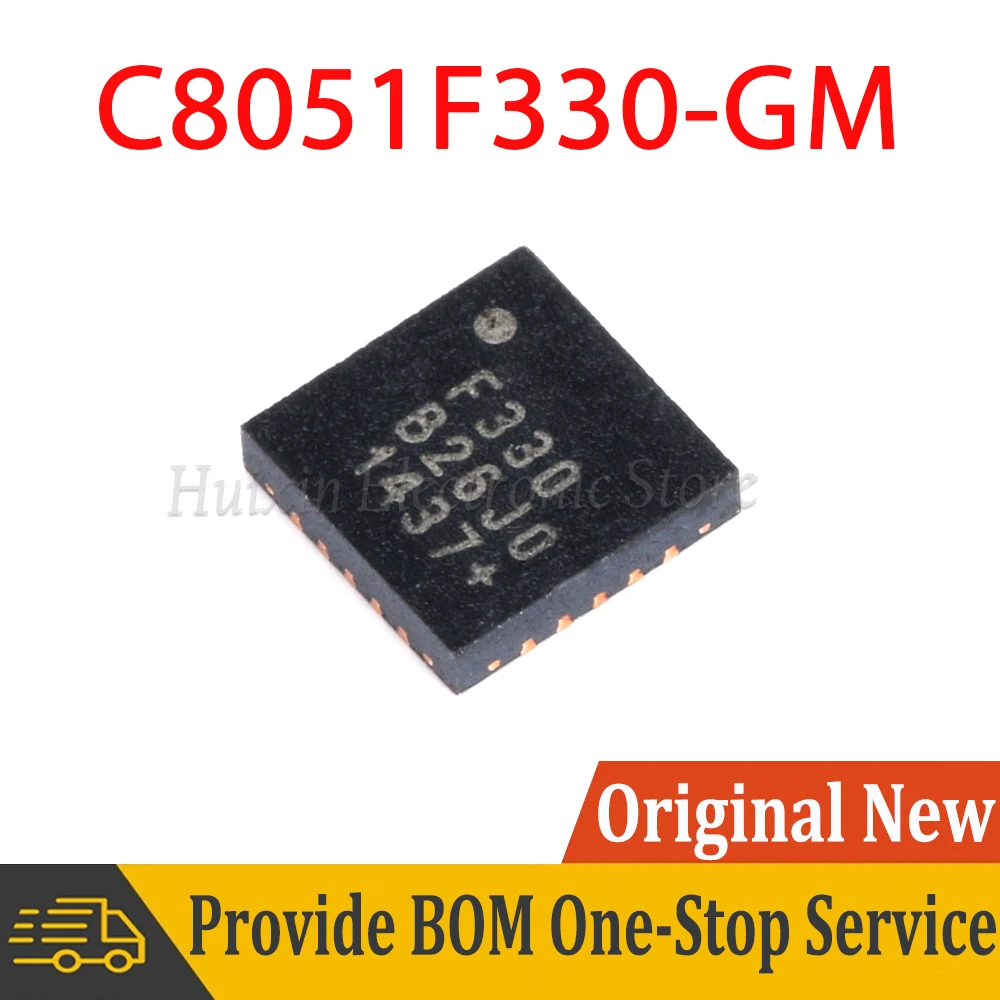 C8051F330-GM QFN-20 C8051F330 Microcontroller 8K Flash Memory SMD New and Original IC Chipset