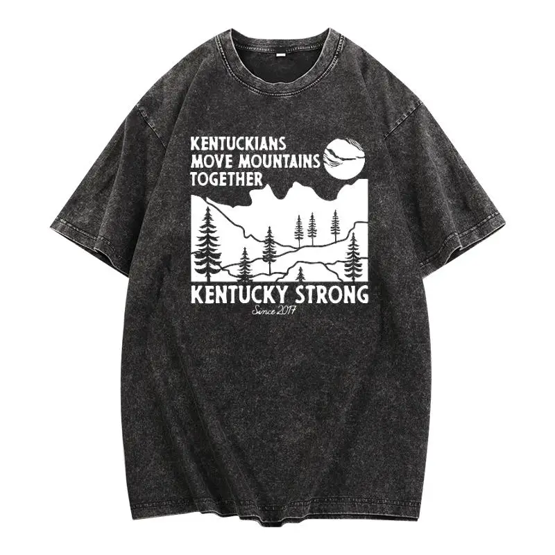 

Kentucky Strong T-Shirt Outdoor Graphic Tee Unisex S-3XL Mountain Nature Casual Summer Streetwear 2025 New Arrival