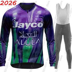 2026 Jayco Alula Team Cycling Jersey Set Winter Summer Clothing Suit Mens Long Sleeve MTB Bike Road Pants Bib Ropa Ciclismo