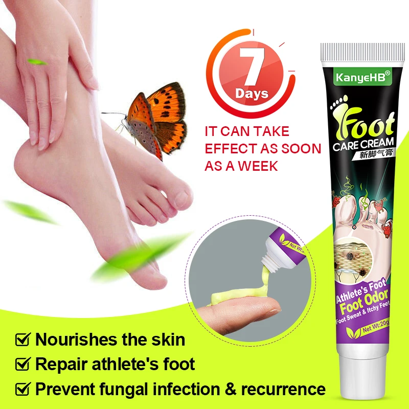 3Pcs Tinea Pedis Treatment Cream Anti-itch Inhibits Fungus Relief Foot Peeling Erosion Herb Athlete\'s Foot Skin Care Cream A1284