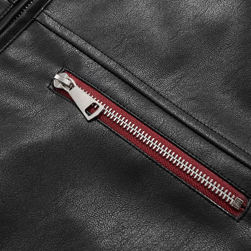 الأمريكية شارع العليا الرجعية بو الجلود Jaet الرجال فضفاضة تنوعا العصرية دراجة نارية Jaet الشباب الورك معطف Faion عارضة