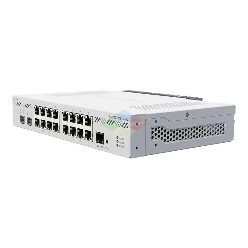 MikroTik CCR2004-16G-2S+PC 18-port 10 Gigabit smart desktop router passive cooling